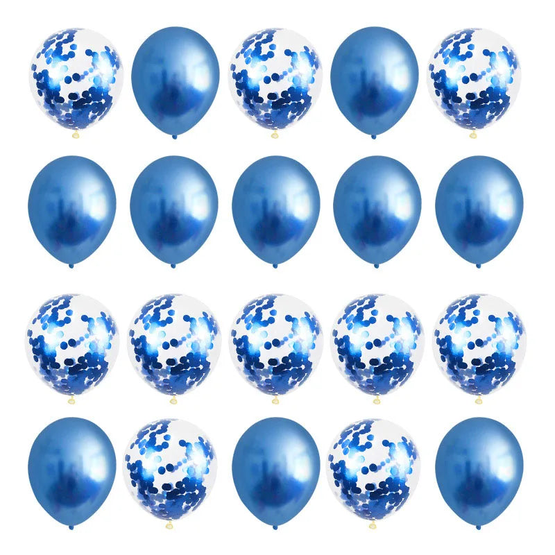 20/10pcs Metal Latex  Confetti Balloon For Any Occasion.
