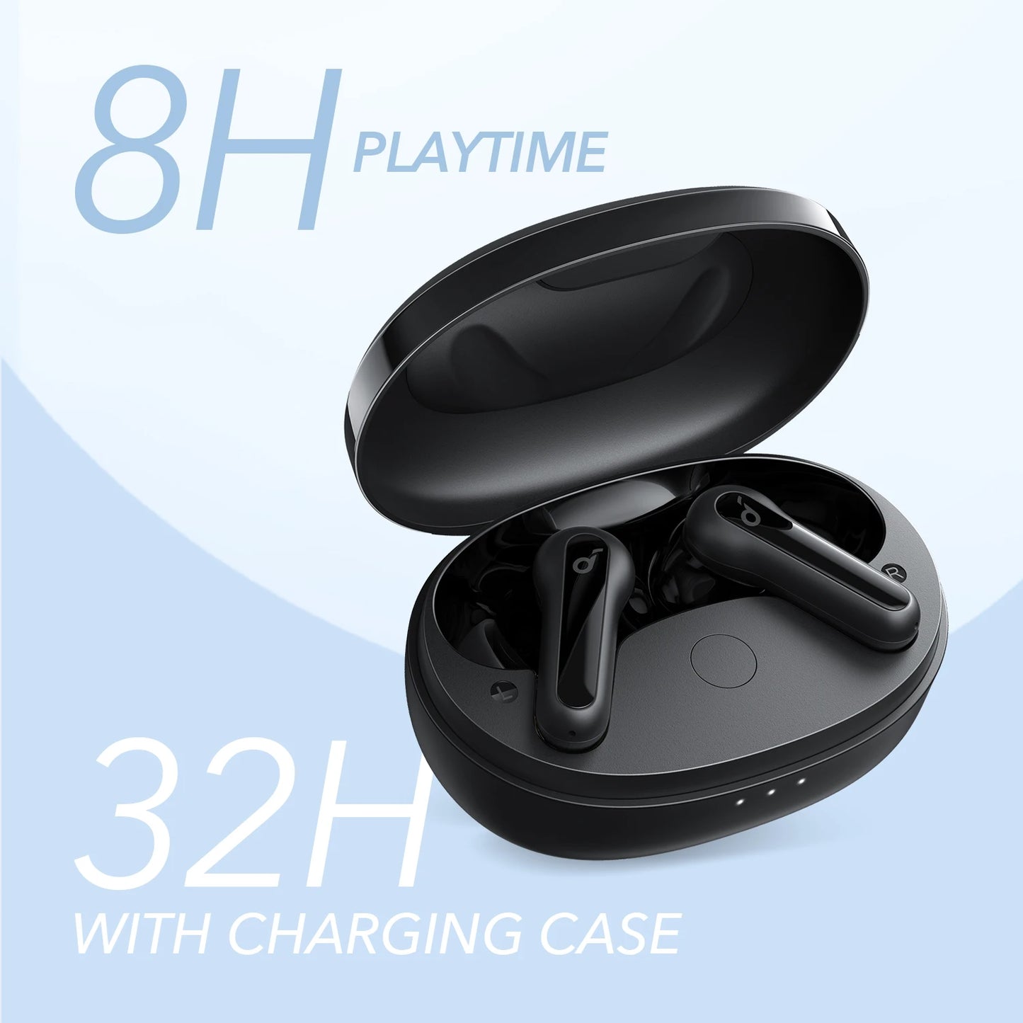 Mini True Wireless Earbuds, blue tooth earphones with Big Bass, Bluetooth 5.2, 32H Playtime