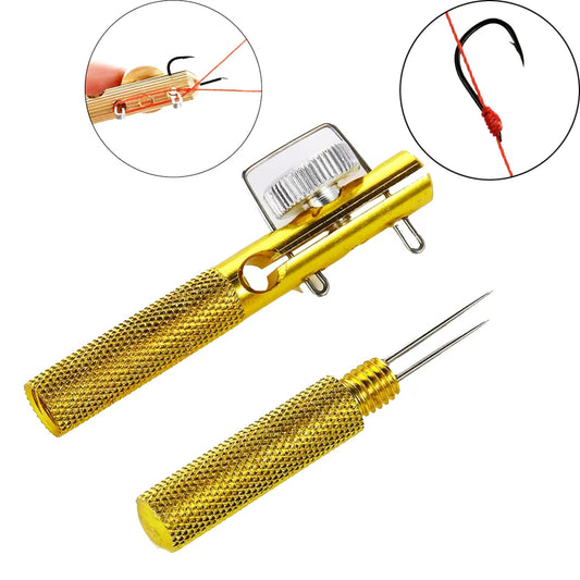 "Full Metal Fishing Hook Tool: Knot, Loop, and Decouple with Confidence"