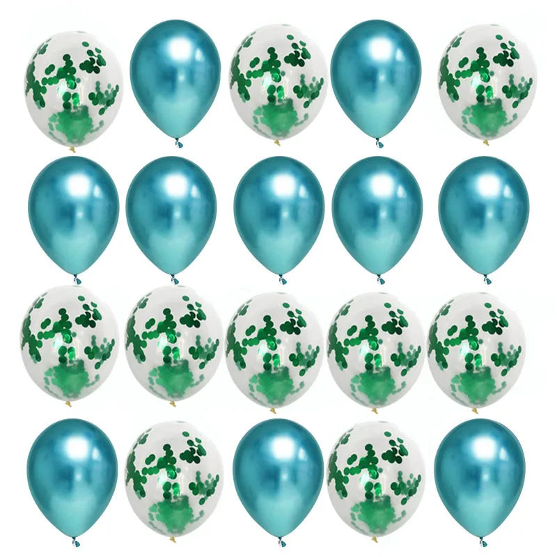 20/10pcs Metal Latex  Confetti Balloon For Any Occasion.