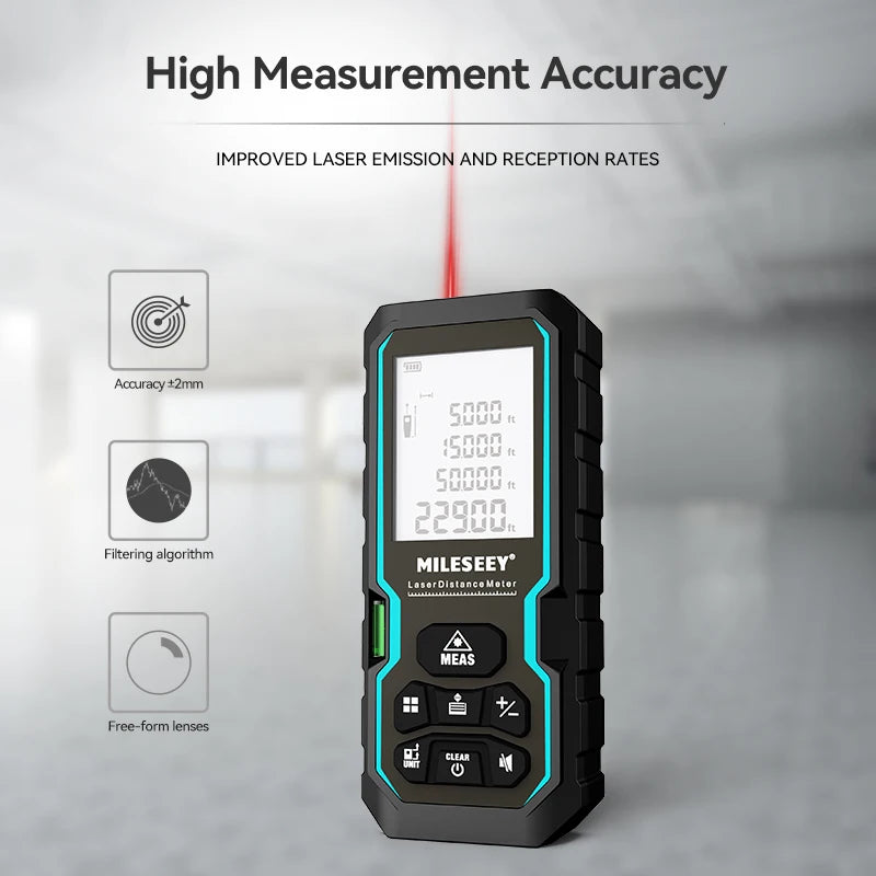 S6 Laser Tape Measure: Accurate Electronic Ruler for Precise Measurements up to 100 Meters"