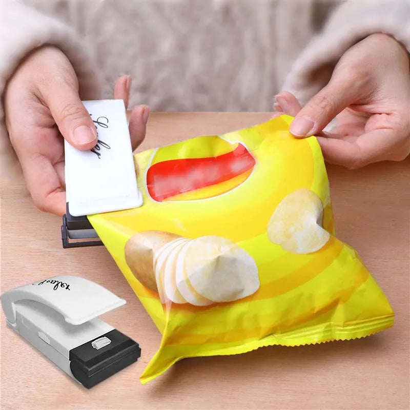 Plastic Heat  Sealer for Packaging Portable Snack Bag Sealing Clip Kitchen Storage Accessories Home Gadgets