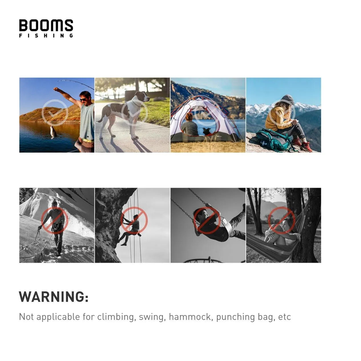 Booms Fishing CC1 6Pcs Aluminum Alloy Carabiner Keychain Outdoor Camping Climbing Snap Clip Lock Buckle Hook Fishing Accessories