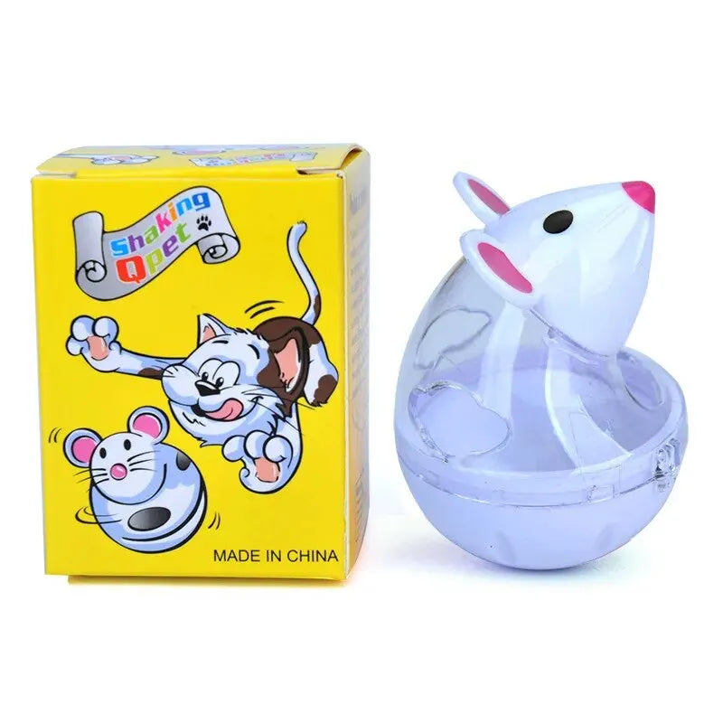"Whimsical Mouse Tumbler: Engaging Puzzle Toy for Curious Cats"