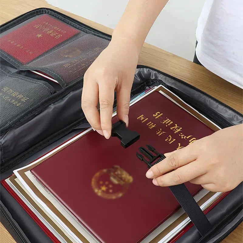 Large Capacity Waterproof Document Storage Bags Briefcase Electronic Organizer.