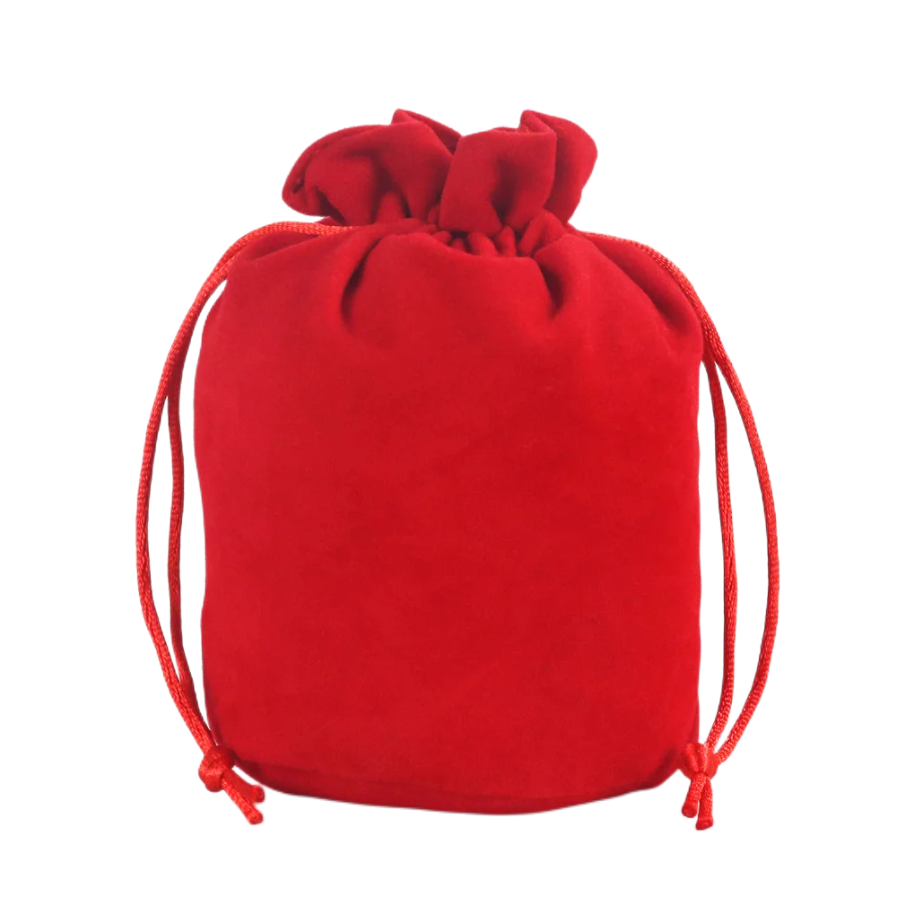 "Velvet Drawstring Dice Bag: Stylish Storage for Tabletop Adventures!"