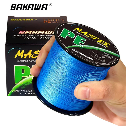 "BAKAWA Braided Fishing Line: Japanese Cord Strength and Durability for Carp Fishing - Available in Multiple Lengths and Strengths