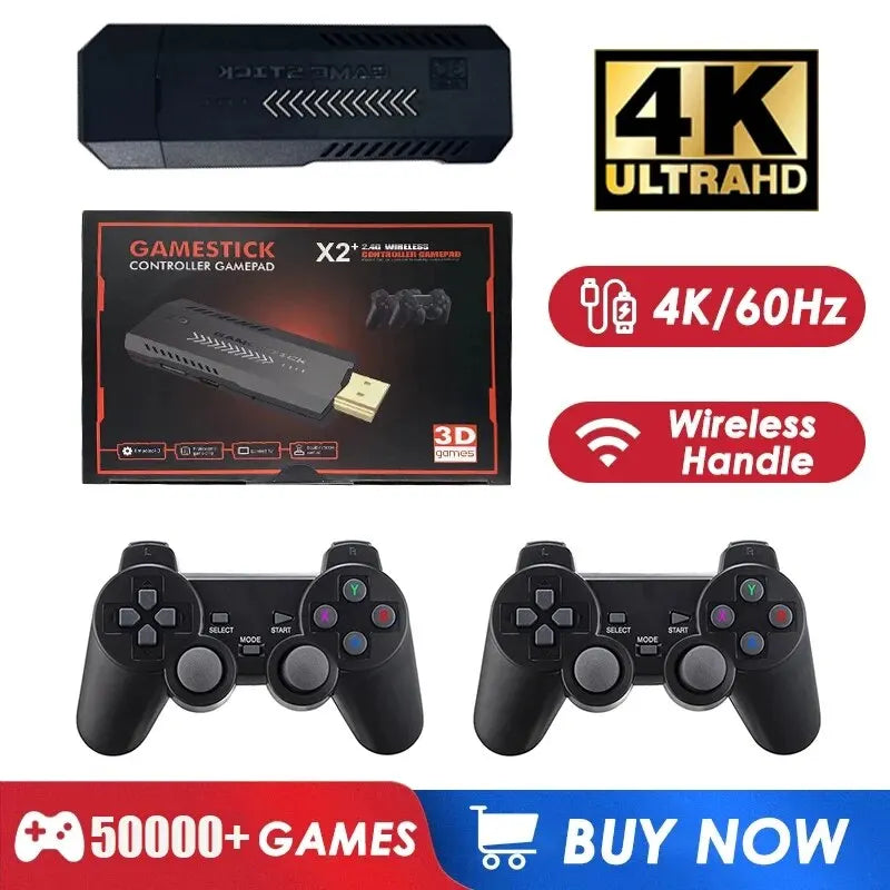 "X2 Plus: The Ultimate Retro Gaming Experience - 50000 Games, 4K HD, Wireless Controller, and More!"