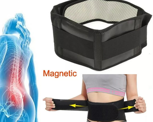 Tourmaline Self-heating Magnetic Therapy Waist Support Belt Lumbar Back Waist Support Brace Double Banded Adjustable