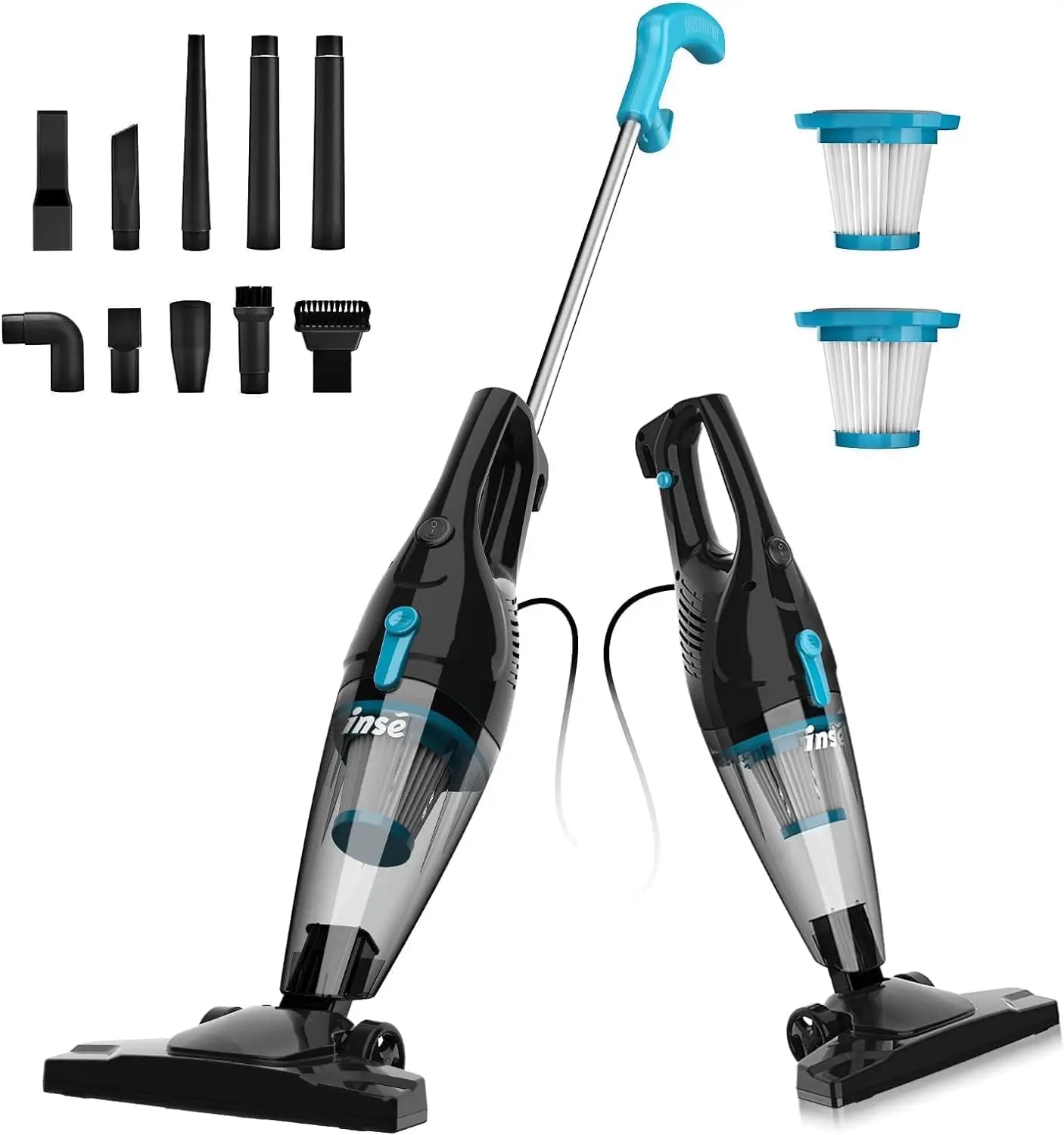 "INSE R3S Corded Vacuum Cleaner - 16Kpa Suction Power, 6M Extra Long Cord, Handheld Vacuum for Car, Hard Floor & Household Cleaning"