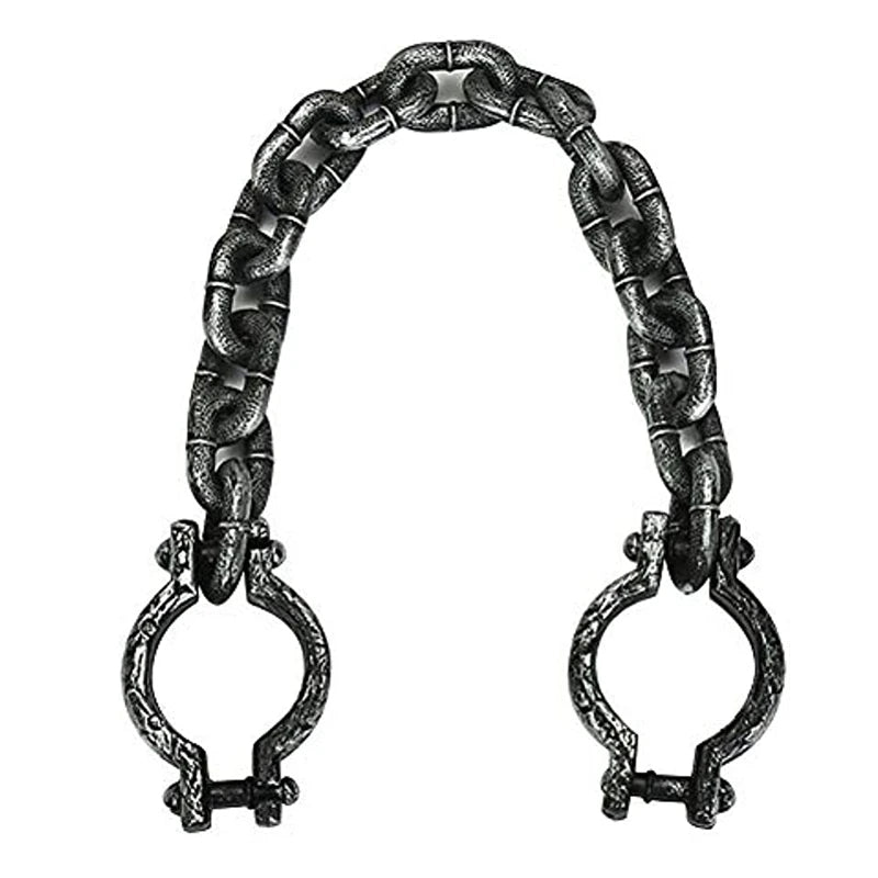 "Haunted Prisoner: Halloween Shackles & Handcuffs Cosplay Props"