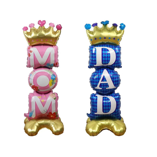 Large Standing Mom / Dad Foil Balloons For Any Special Occasions.