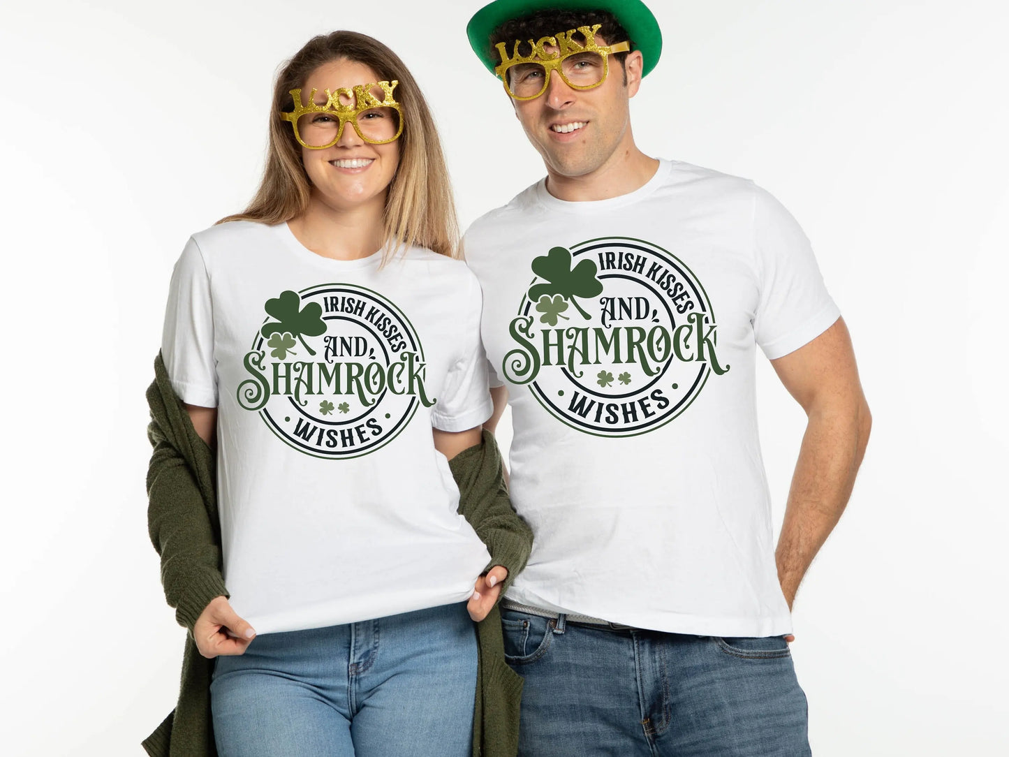 "St. Patrick's Day T-Shirt – Saint Patty's Irish Kisses, Shamrock & Lucky Vibes"