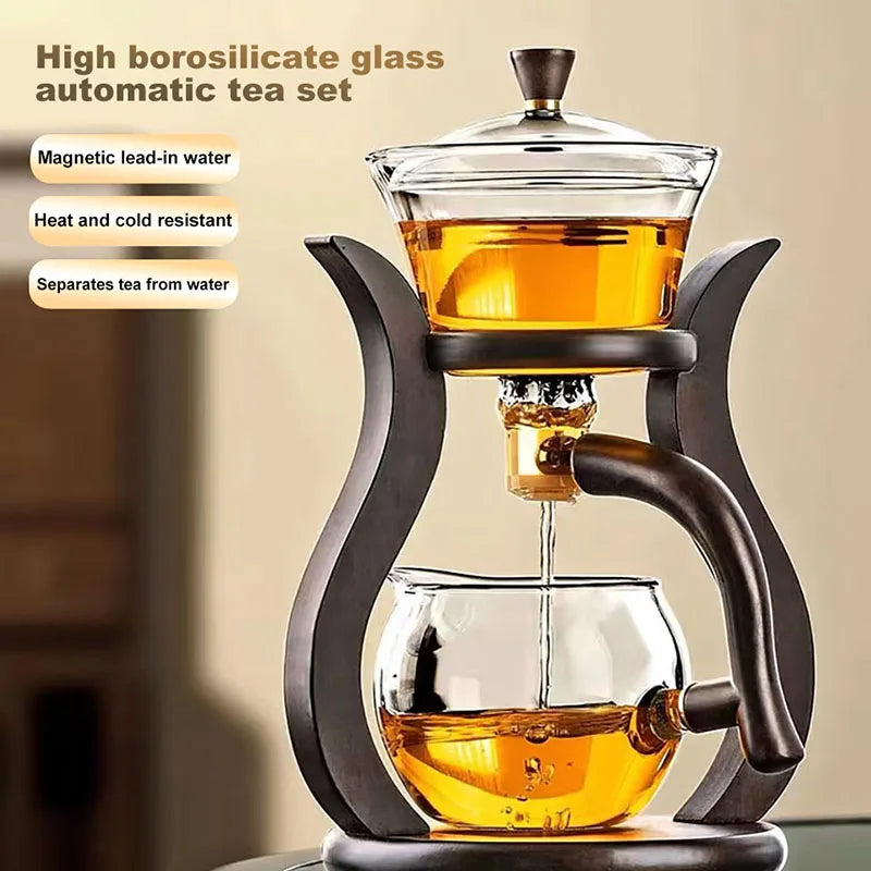 " Heat-Resistant Glass Tea Set: Effortless Brewing, Elegant Serving"