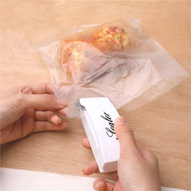 Plastic Heat  Sealer for Packaging Portable Snack Bag Sealing Clip Kitchen Storage Accessories Home Gadgets