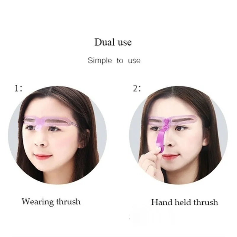 1 Set Reusable 8 In1 Eyebrow Shaping Template