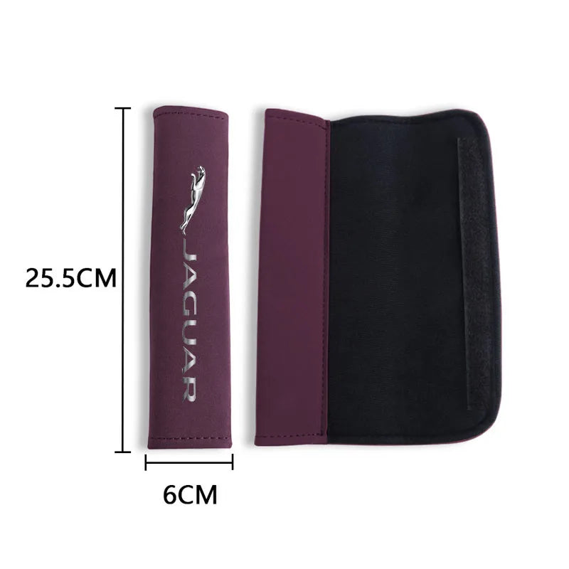 Seat belt Leather Safety Belt Shoulder Cover Protection Pad For Jaguar XF XE XJ F-PACE F-TYPE X760 X260 X761 Car Accessories