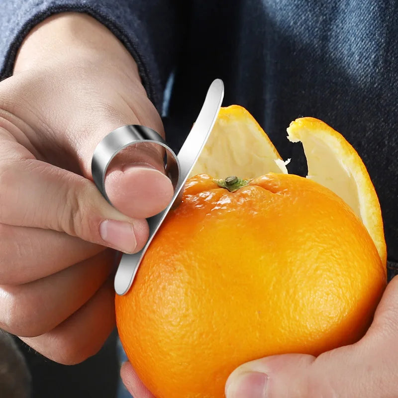 2pcs orange , lemon, and grapefruit.  Ring Finger Peeler. Kitchen Gadgets