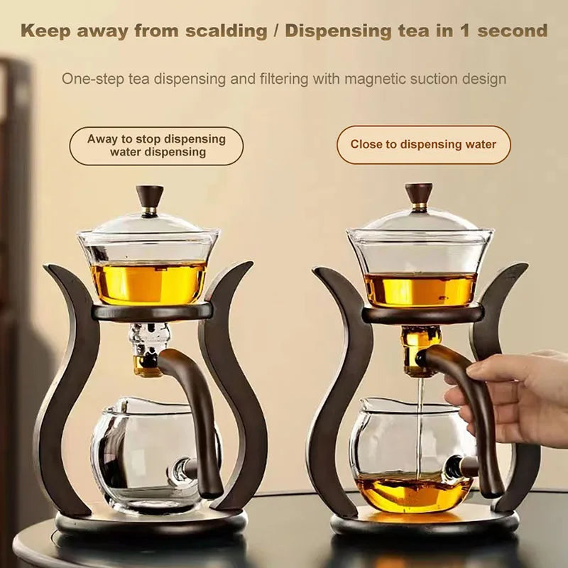 " Heat-Resistant Glass Tea Set: Effortless Brewing, Elegant Serving"