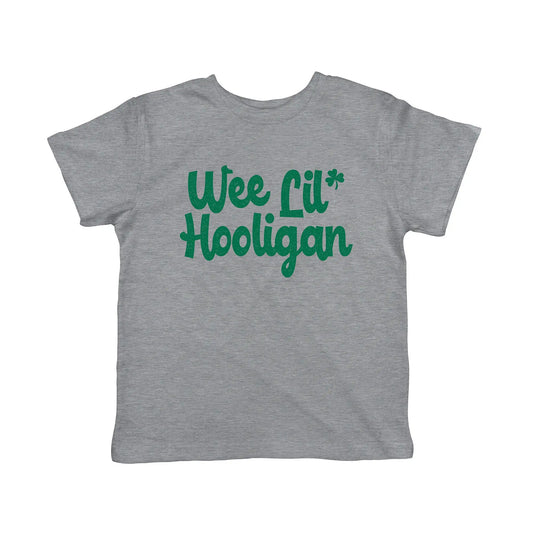 "Wee Lil' Hooligan Toddler T-Shirt – Funny St. Patrick's Day Lass & Lad Shirt for Kids"