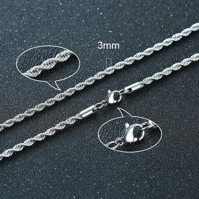"Classic Elegance: Twisted Rope Figaro Necklaces for Timeless Style and Versatility"